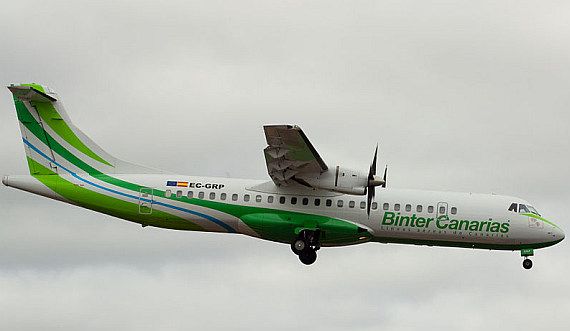 Binter Canarias ATR 72 Foto Andy Mitchell via Wiki Commons