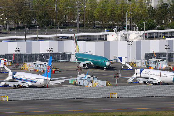 Boeing 737 im Auslieferungszentrum am Boeing Field in Seattle Symbolbild Sujetbild - Foto: Austrian Wings Media Crew