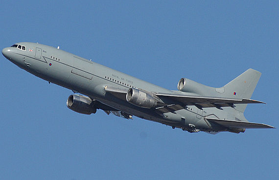Lockheed L-1011 TriStar (ZD952) der Royal Air Force beim Start - Foto: Austrian Wings Media Crew