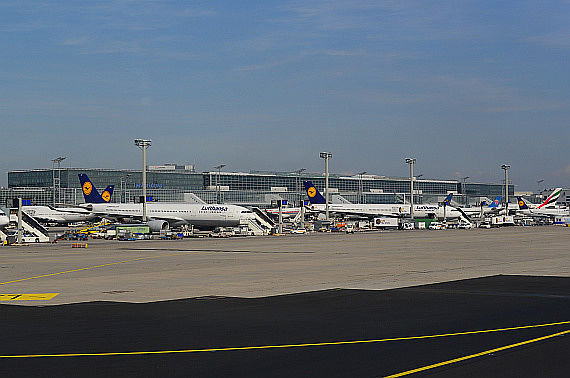 Flughafen Frankfurt am Main mit Flugzeugen Foto PA Austrian Wings Media Crew