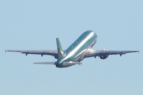 Airbus A320 Verkehrsflugzeug Steigflug Aufwärtstrend Symbolbild Sujetbild Foto PA Austrian Wings Media Crew
