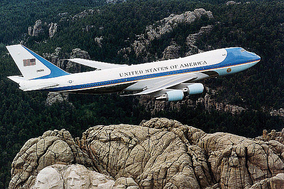 VC-25 Air Force One im Flug Foto US Air Force