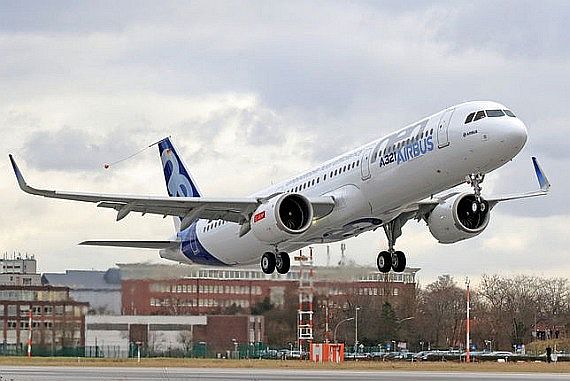 Airbus A321neo Erstflug Foto Airbus