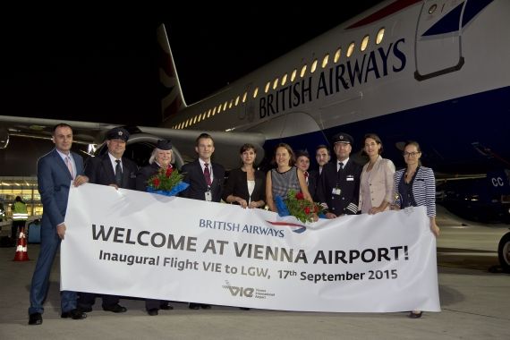 British Airways Erstflug Wien - Gatwick - Foto: Pepo Schuster