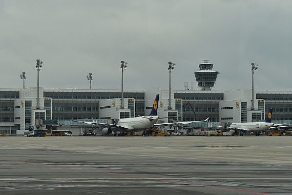 Lufthansa Flugzeuge auf dem Flughafen München Foto Huber Austrian Wings Media Crew