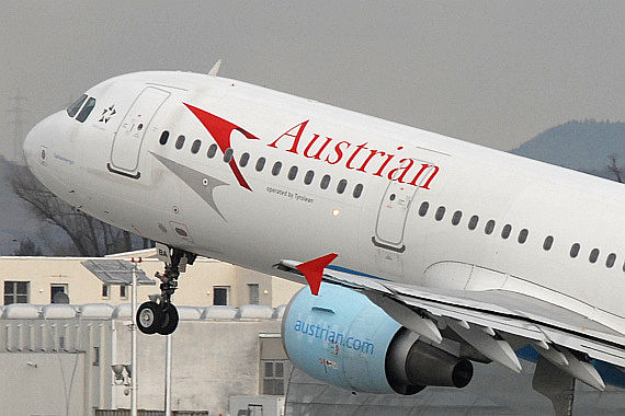 AUA Austrian Airlines Airbus A321 OE-LBA Steigflug Symbolbild Sujetbild Foto MHuber