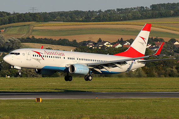 Die OE-LNJ bei einer ihrer zahlreichen Landungen in Wien - Foto: Austrian Wings Media Crew