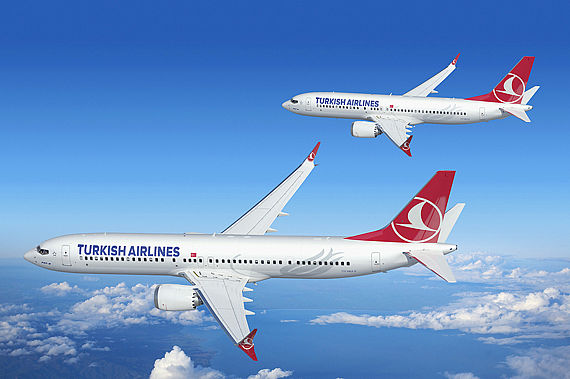 Turkish Airlines Boeing 737 MAX - Grafik: Boeing