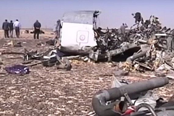 Absturzstelle MetroJet Screenshot Youtube
