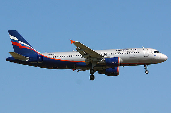 Airbus A320 von Aeroflot - Foto: Christian Zeilinger