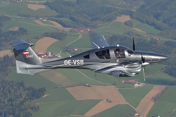 Diamond Aircraft DA62 OE-VSB airtoair Foto Huber Austrian Wings Media Crew_7