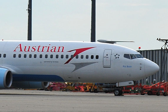 Die reparierte OE-LNR auf dem AUA-Vorfeld - Foto: Austrian Wings Media Crew
