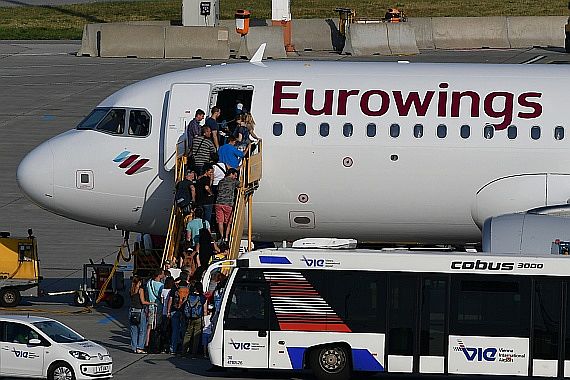 DSC_0204 Eurowings Passagiere Symbolbild Sujetbild Foto Huber Austrian Wings Media Crew