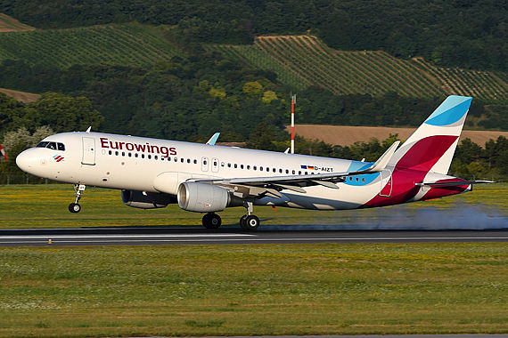 Eurowings AIrbus A320 D-AIZT - Foto: Austrian Wings Media Crew