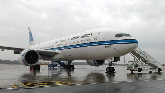 Kuwait Airways Boeing 777-200ER 9K-AOB in Wien ZVG