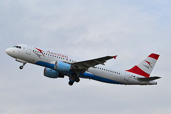 AUA Austrian Airlines Airbus A320 OE-LBM Foto PA Austrian Wings Media Crew