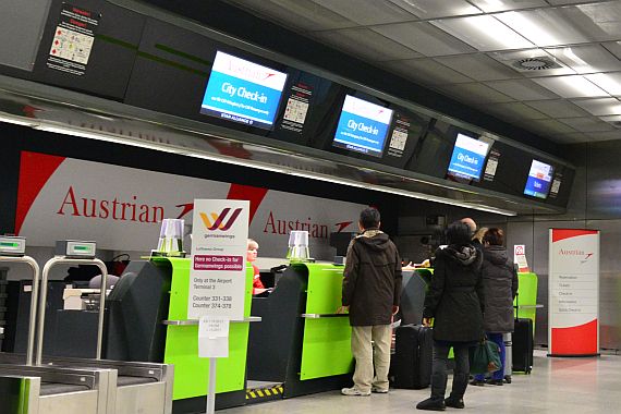 CAT Cityairporttrain Wien Mitte City Check-In AUA Austrian Air Berlin Fahrgäste Passagiere_3 Foto PA Austrian Wings Media Crew