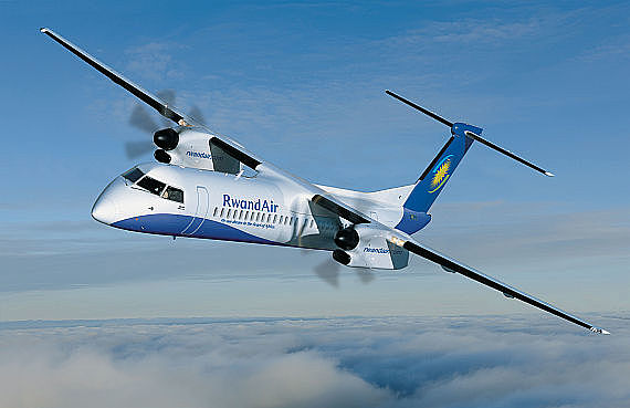 Bombardier Q400 von RwandAir - Grafik: Bombardier