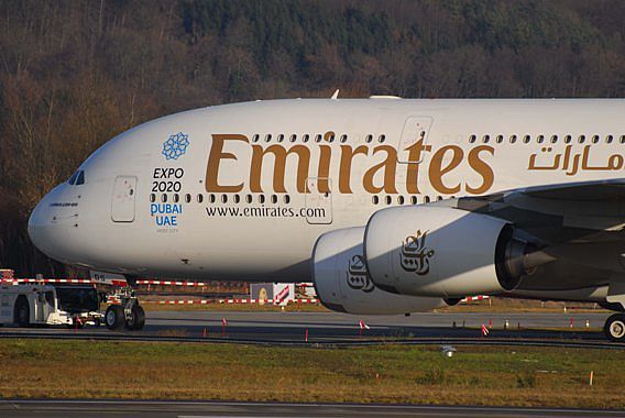 Emirates Airbus A380 Erstlandung Flughafen Zürich Andy Herzog 10. EK-A380, A6-EDS