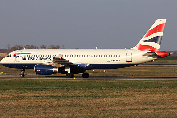 British Airways Airbus A320 in Wien - Foto: Max Hrusa