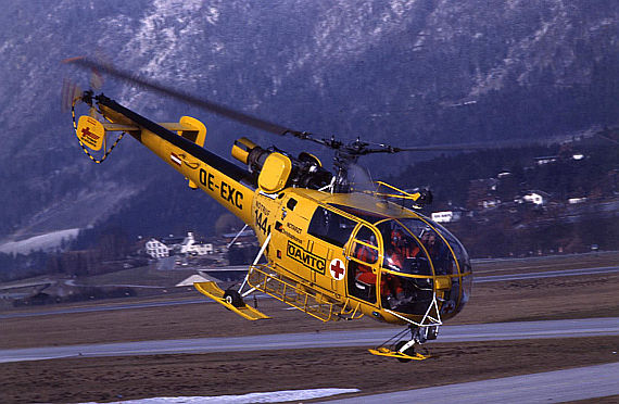 Anno dazumal: Alouette III des ÖAMTC - Foto: Christophorus Flugrettungsverein
