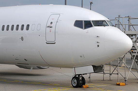 Boeing 737-800 in weiß / neutralisiert, Sujetbild, Symbolbild - Foto: Austrian Wings Media Crew