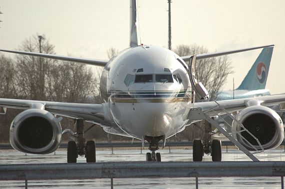 Symbolbild Sujetbild Boeing 737 mit Eyebrow Windows Foto Huber Austrian Wings Media Crew