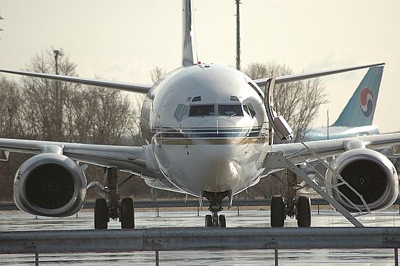 Symbolbild Sujetbild Boeing 737 mit Eyebrow Windows Foto Huber Austrian Wings Media Crew