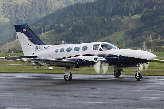 Die Unglücksmaschine N738W, aufgenommen in Zell am See - Foto: Andreas Lötsch