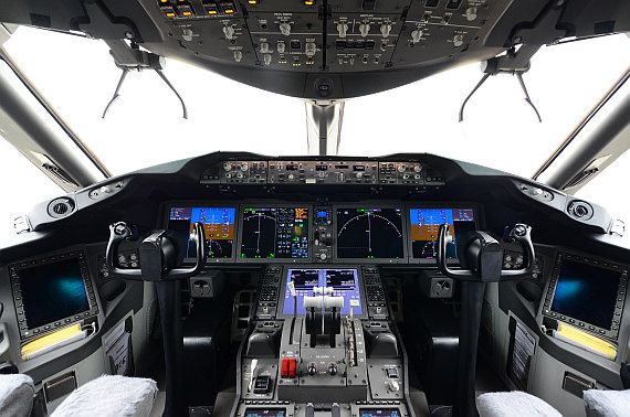 Qatar Airways Boeing 787 Dreamliner A7-BCE Cockpi_2t Foto PA Austrian Wings Media Crew
