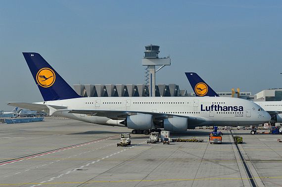 Lufthansa Airbus A380 D-AIMA in Frankfurt Foto PA Austrian Wings Media Crew