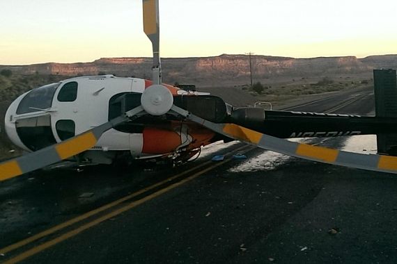 Rettungshubschrauber von betrunkenem Autolenker gerammt - Foto: Frank Hernandez via Internet