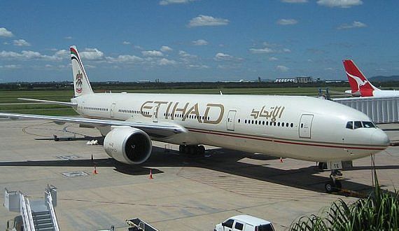 Etihad Airways Boeing 777-300ER Credit Wiki Commons