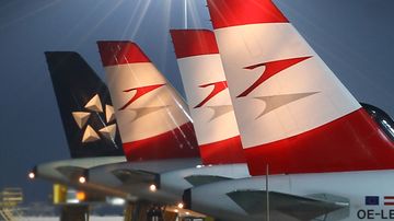 AUA Austrian Airlines Star Alliancef Symbolbild Sujetbild Leitwerk Austrian Airlines - Foto: Christian Zeilinger