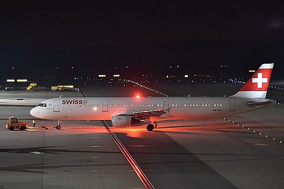 SWISS A321 HB-IOD Foto Huber Austrian Wings Media Crew