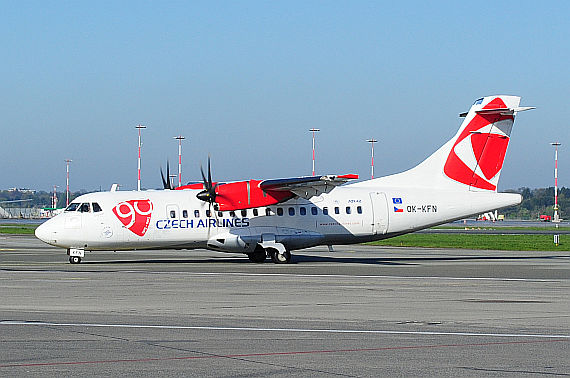 CSA Czech Airlines ATR42 OK-KFN Foto PA Austrian Wings Media Crew