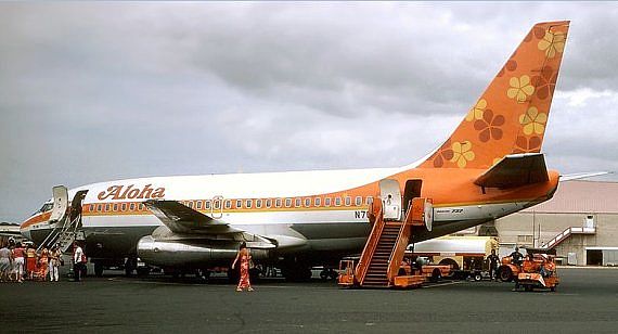 Boeing 737-200 von Aloha Airlines, Symbolbild - Foto: Richard Silagi / Wiki Commons