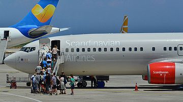 SAS Scandinavian Airlines Passagiere Symbolbild Sujetbild Rhodos_1 Foto PA Austrian Wings Media Crew