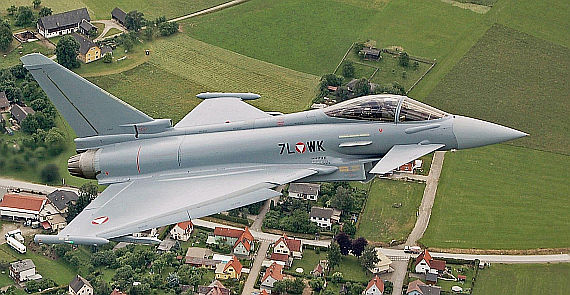 Eurofighter Bundesheer im Flug Foto Georg Mader