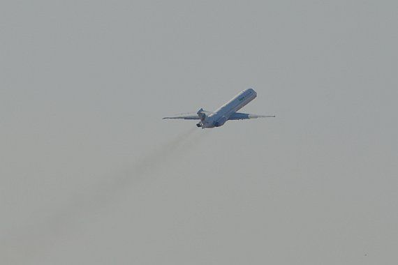 MD-80 MD-82 Symbolbild Verkehrsflugzeug Verkehrsluftfahrt Flugverkehr Sujetbild Foto PA Austrian Wings Media Crew