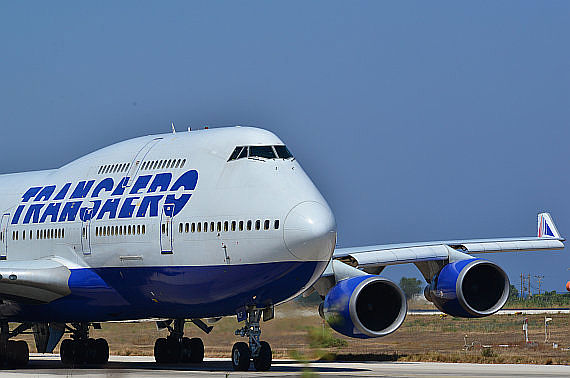Transaero Boeing 747-400 Rhodos rollen spotten Foto PA Austrian Wings Media Crew