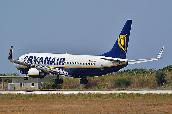 Ryanair Boeing 737-800 EI-EPA Landung Rhodos Foto PA Austrian Wings Media Crew