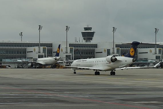 Lufthansa Flugzeuge auf dem Flughafen München Foto Huber Austrian Wings Media Crew_001