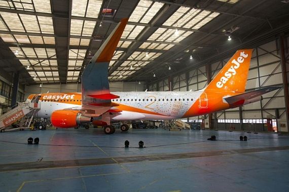 EasyJet Sonderlackierung 20 Jahre Foto EasyJet
