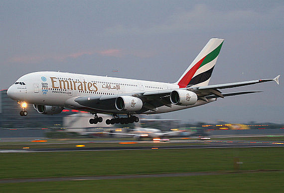 Emirates A380 ERstlandung Thomas Ranner