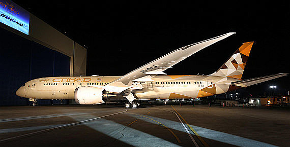 Etihad Airways Boeing 787-9 A6-BLA Credit Etihad