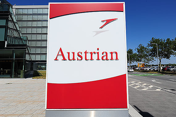 AUA Austrian Airlines Headoffice Hauptbüro Office Park Flughafen Wien Schild_1 Foto PA Austrian Wings Media Crew
