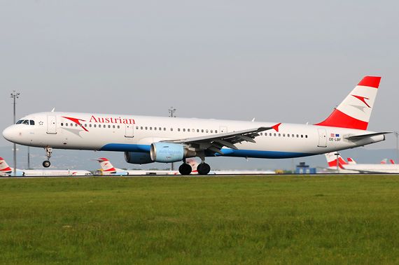 Austrian Airlines (AUA) Airbus A321 (OE-LBF) - Foto: Austrian Wings Media Crew