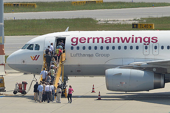 Symbolbild Sujetbild Passagiere Germanwings Foto Huber Austrian Wings Media Crew