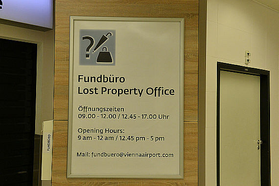 Symbolbild Sujetbild Fundbüro Flughafen Wien Foto PA Austrian Wings Media Crew